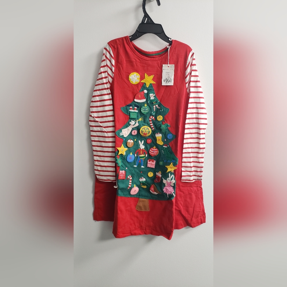 Mini Boden Christmas Advent Calendar Tunic Dress 8-9y